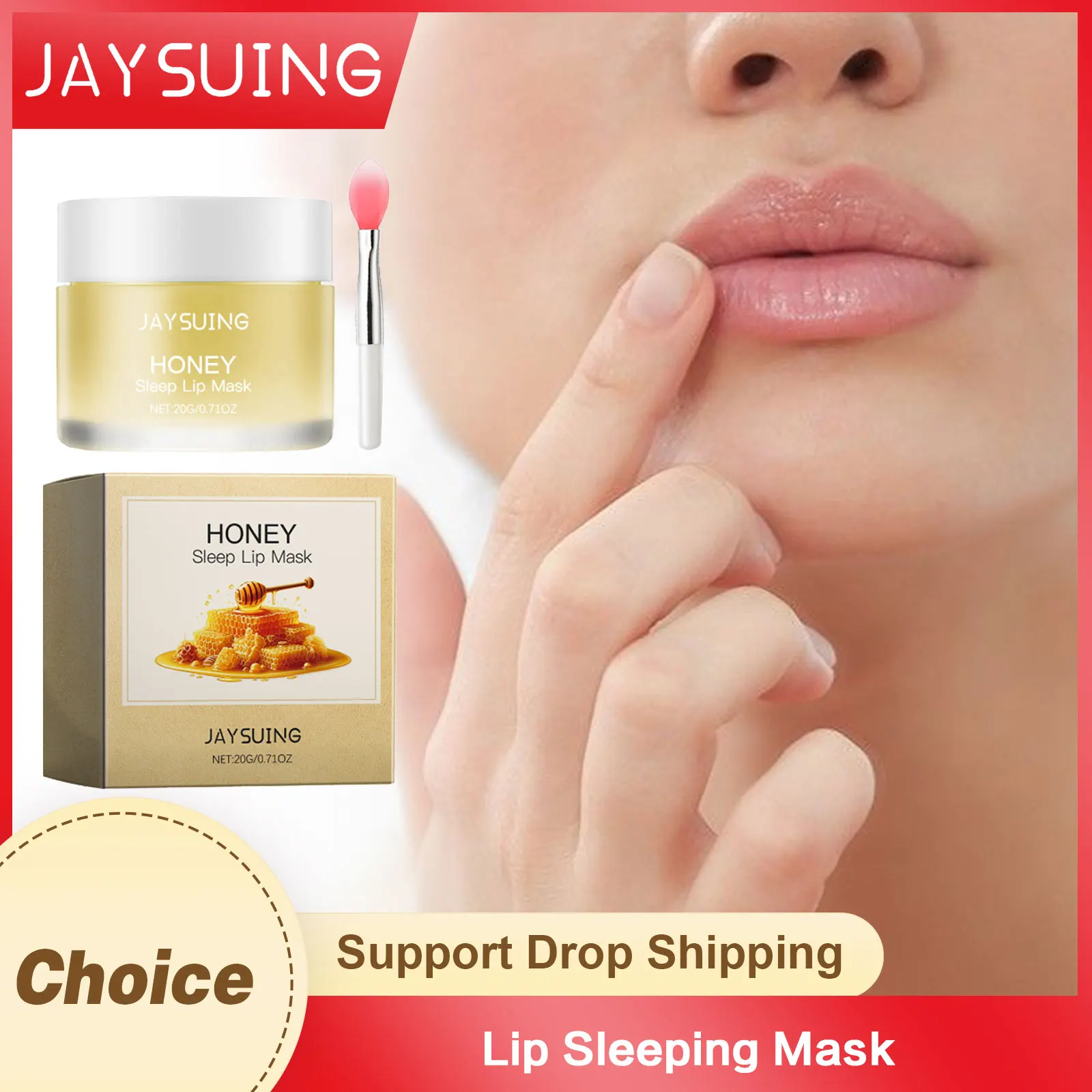 

Lip Sleeping Mask Long-Lasting Hyrdation Maintenance Fades Lip Lines Relieves Lipitis Reduce Dryness Soft Moisturizing Lip Mask