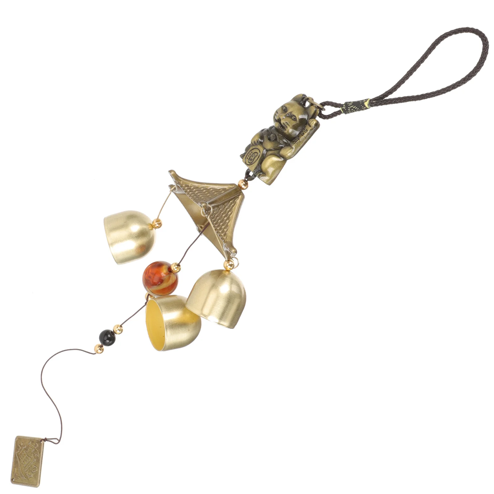 

Copper Lucky Cat Wind Chime Vintage Hanging Bell Decorative Outdoor Home Garden Metal Wind Bell Windchime Small Windchime