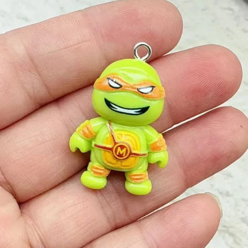 10Pcs Lovely Cartoon Anime Resin Charms DIY Craft Pendants for Jewelry Making Phone Accessories
