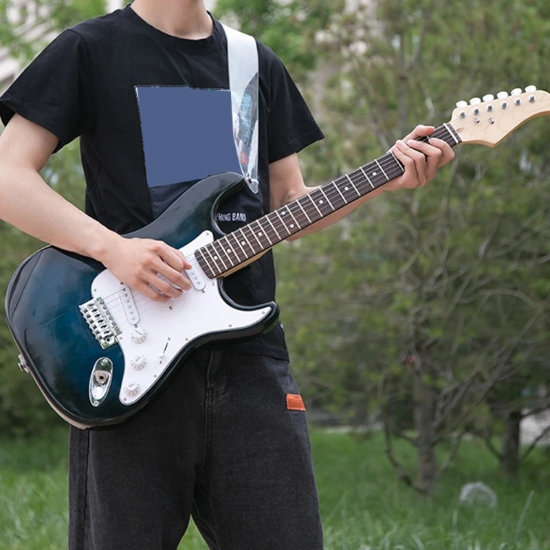 K0EF Stretchable Guitar Strap Stylish Transparent Guitar Shoulder Strap Easy To Clean