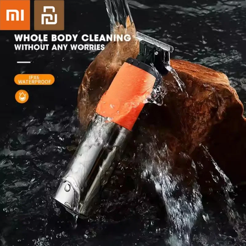 Xiaomi Youpin Профессиональный электрический триммер для волос с Т-образным лезвием для мужчин, USB-C с зарядкой, мощная машинка для стрижки волос с ЖК-дисплеем и водонепроницаемым IPX6