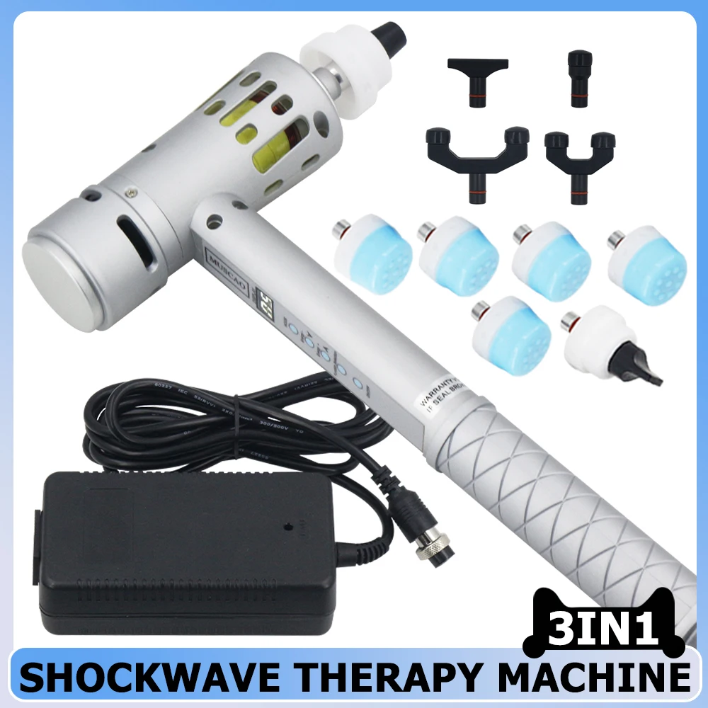 

Physiotherapy Shockwave Therapy Machine Chiropractic 3 IN 1 Shock Wave Massage Portable Body Pain Relief Relaxation Massager New