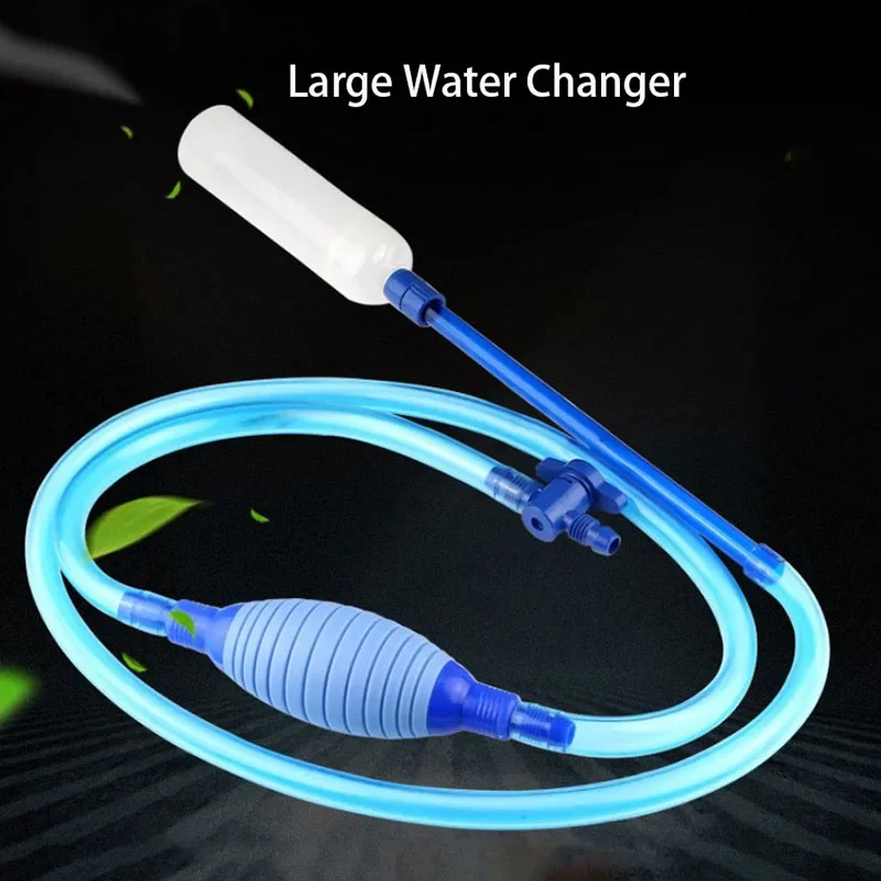 

Large Fish Tank Water Pump Suction Device Fish Tank Cleaning Tool Change Water Sand Siphon Pump Manual Aquarium Filter Pump 2.5m