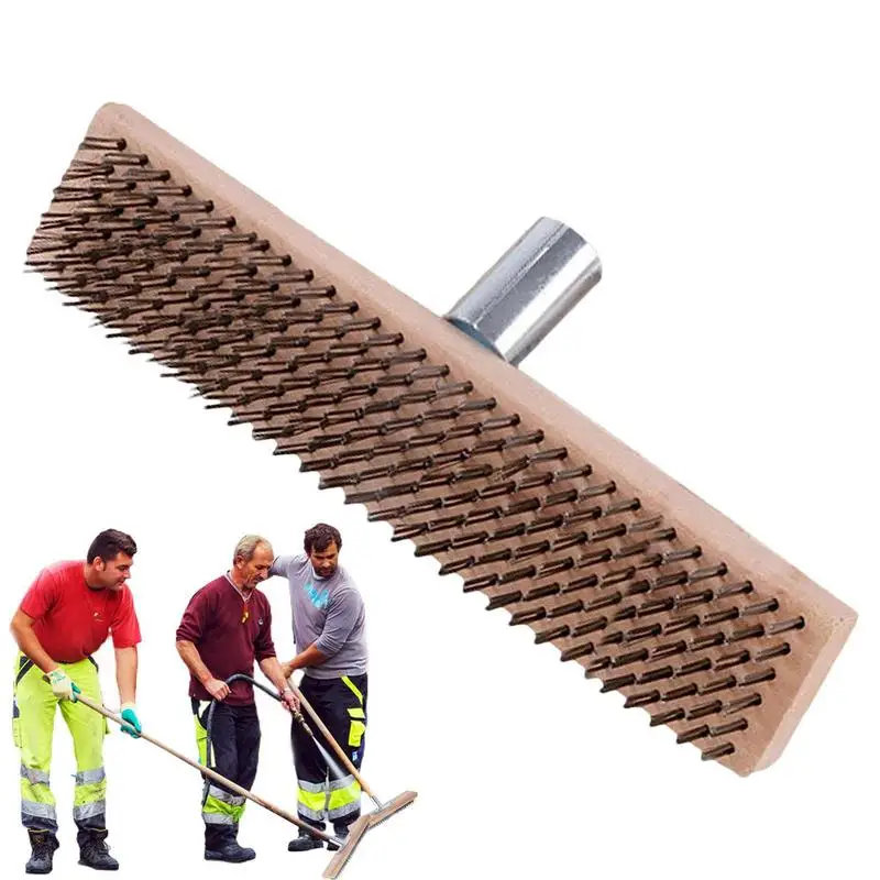 Steel Scrub Brush Widened Rustproof WeedMoss Metal Broom Portable Multifunctional Cleaning Tools Floor Garden Moss Cleaner