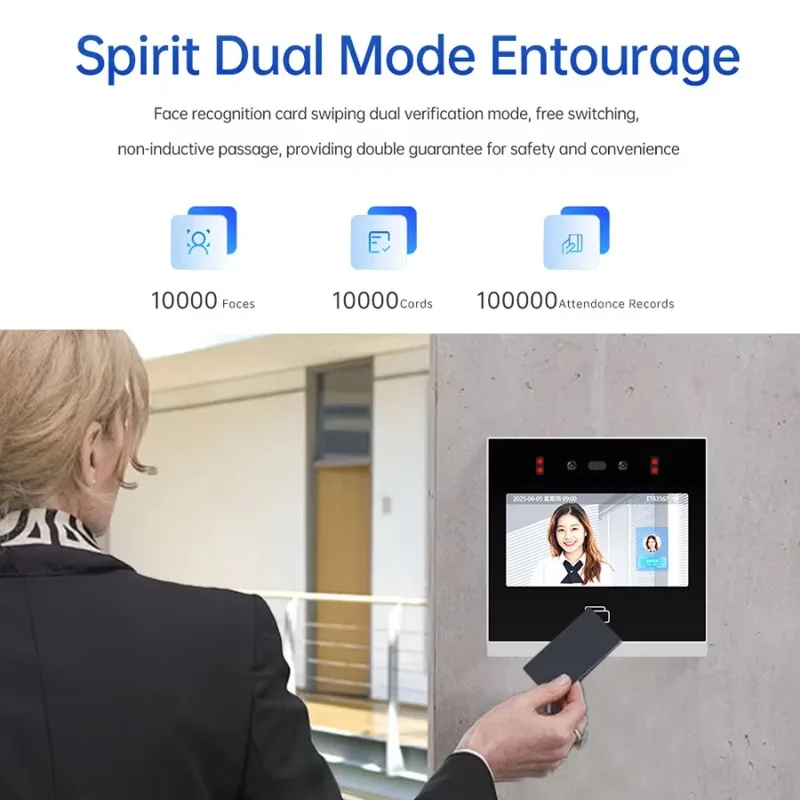 

Multi-Language Compact Face Recognition Attendance Machine Space-Saving Biometric Attendance Device for Small Offices Clinics