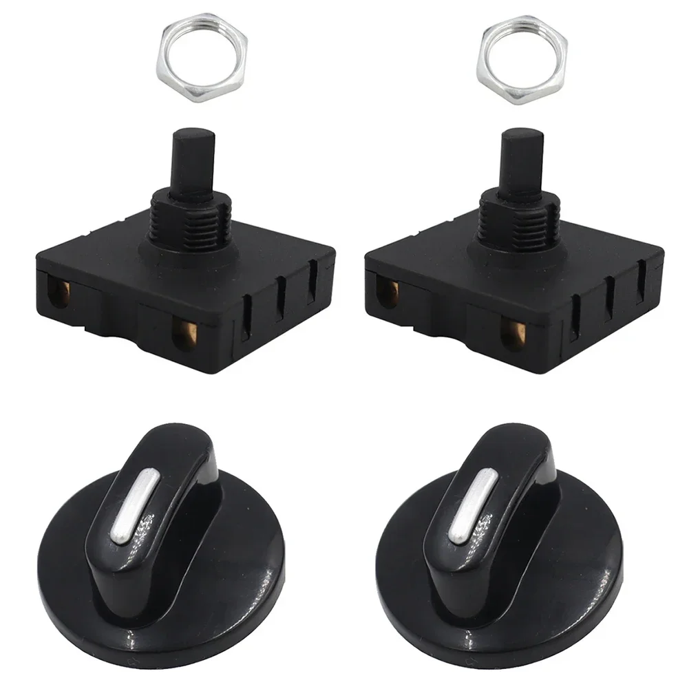 

2PCS 4 Position 3 Speed Fan Selector Rotary Switch Speed Regulator With Knob Fan Heater Speed Selector 13A-125V 10A-250V