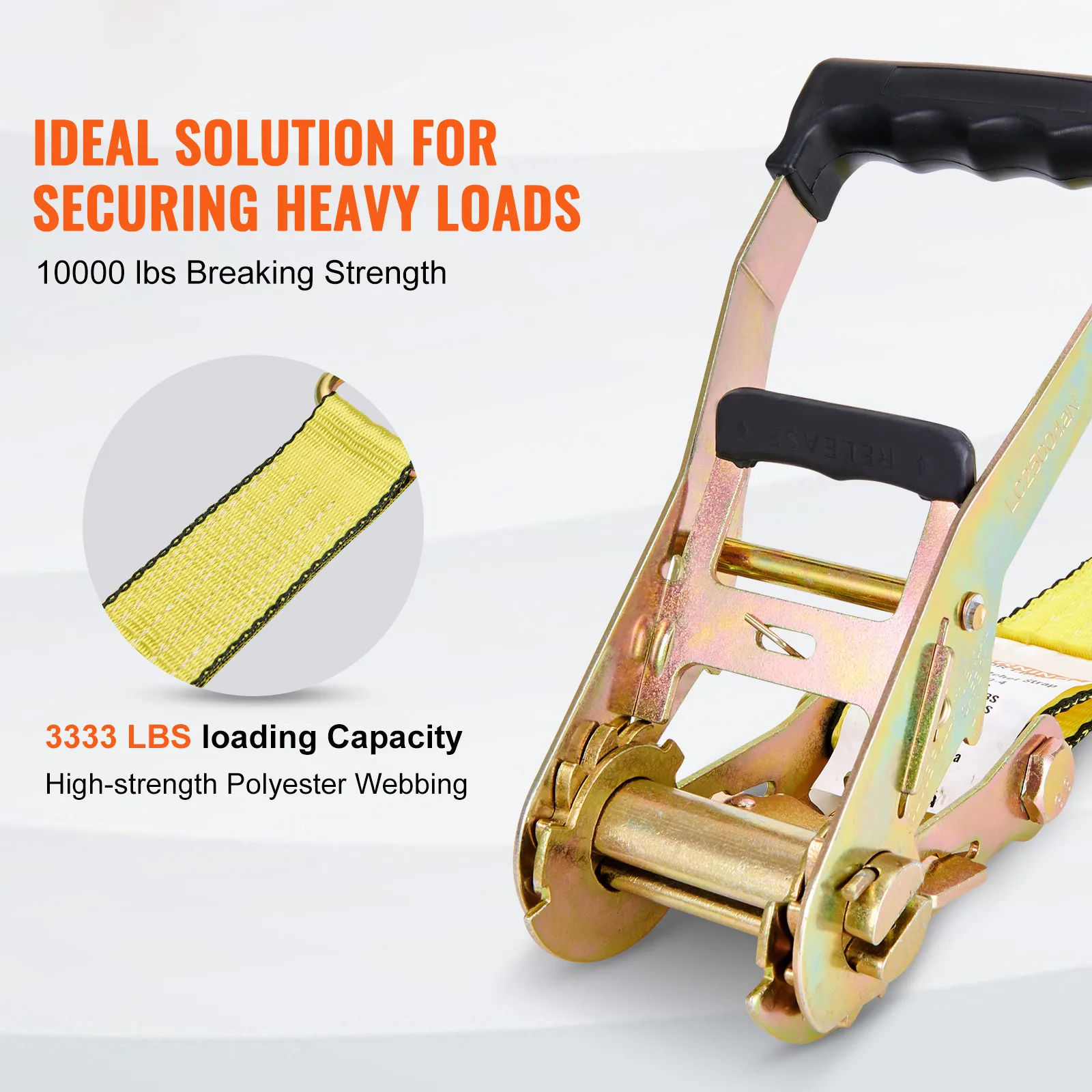 4 Pack Ratchet Tie Down Straps 10000 lbs 2