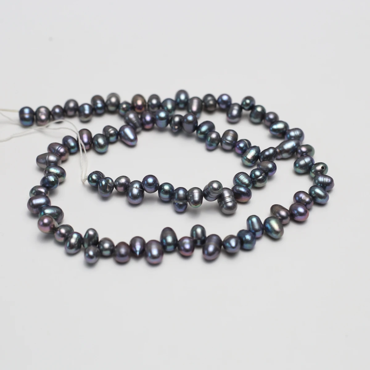 

5-6mm Black Natural Pearl Irregular Shape Semi-Finished Beads for Jewelry Making Supplies DIY Necklace Bracelet Accessories 36cm