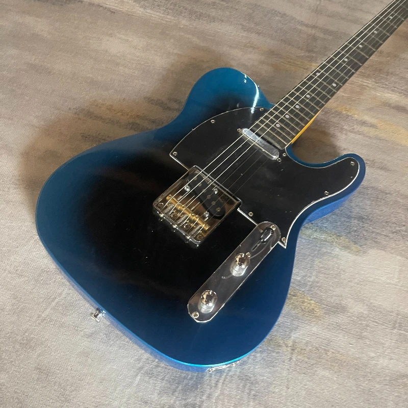 Electric Guitar Metallic Blue Single Single Pickups Black Pickguard Ebony Neck Chrome Hardware Country Rock TL  Free Delivery