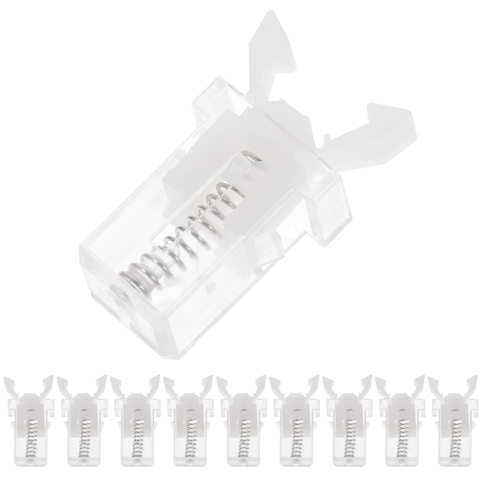 

10pcs Trash Can Switch Replacement Buckles Universal Plastic Bin Push Buttons Compatible Garbage Lid Locks Home Waste Fixation