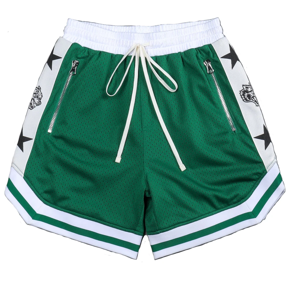 Men's Casual Shorts Summer Gym Fitness Sports Training Running Quick-Drying Short Pants Jogger Male Green Basketball Shorts