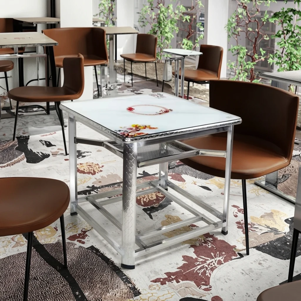 outdoor dining table furniture Portable folding steel chairs for durable and stylish use in restaurant kitchens or catering