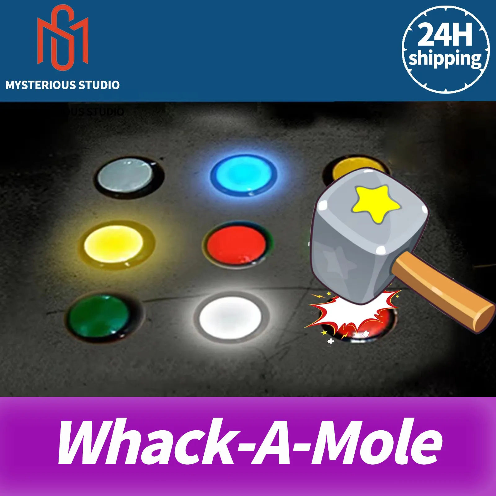 

Mysterious Studio Secret room Escape Game Mechanism Props Electronroom Escape Props Whack A Mole Chamber Puzzles