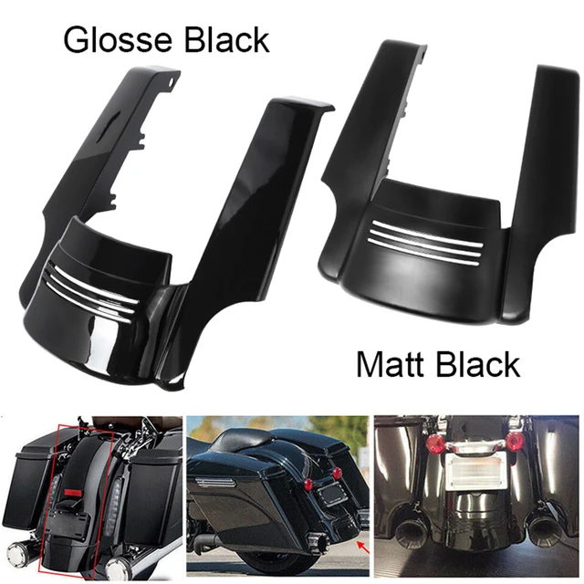5 "rozciągnięty przedłużacz tylnego błotnika ABS czarny dla Harley Touring Street Road Glide 2014-2019 motocykl rozszerzony