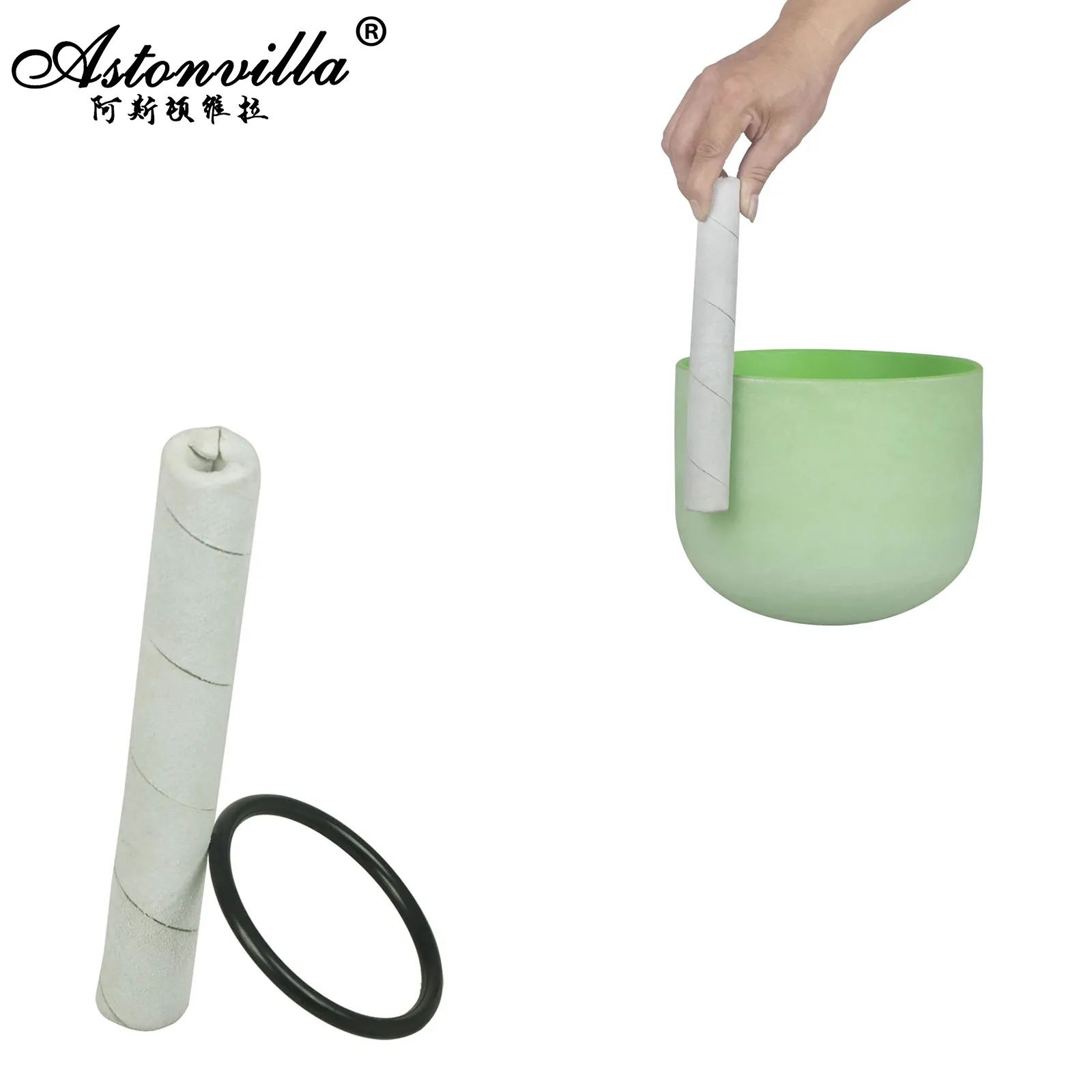 

Sheepskin Round Ball Stick Beater Striker For Crystal Singing Bowls Music Bowl Yoga Rubber Ring Percussion Instrument Parts