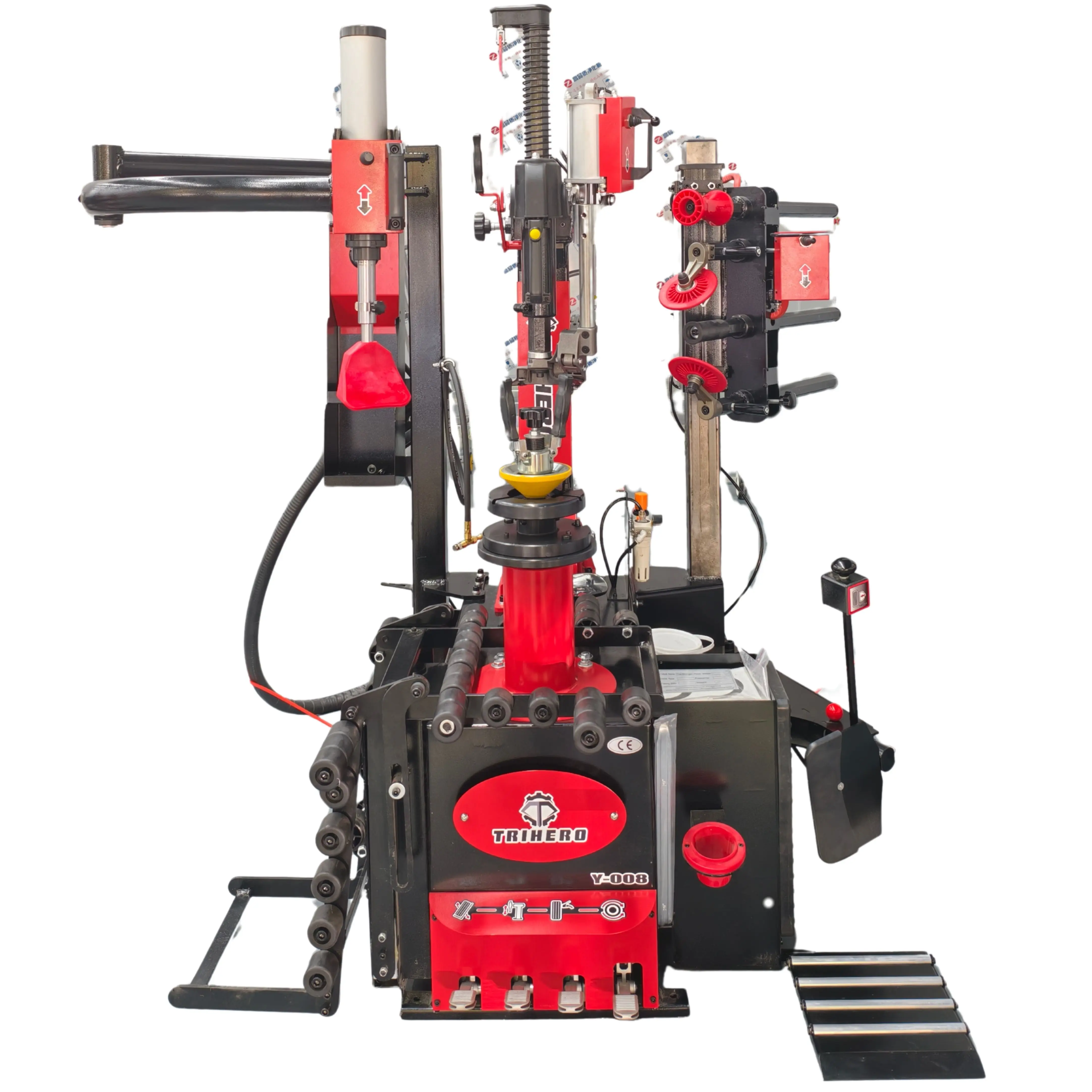 

High-end 28" Automatic Non-Touch Tyre Changer With Multi-Assist Arms & Tire Lifter, No Scratch Swing Arm Machine