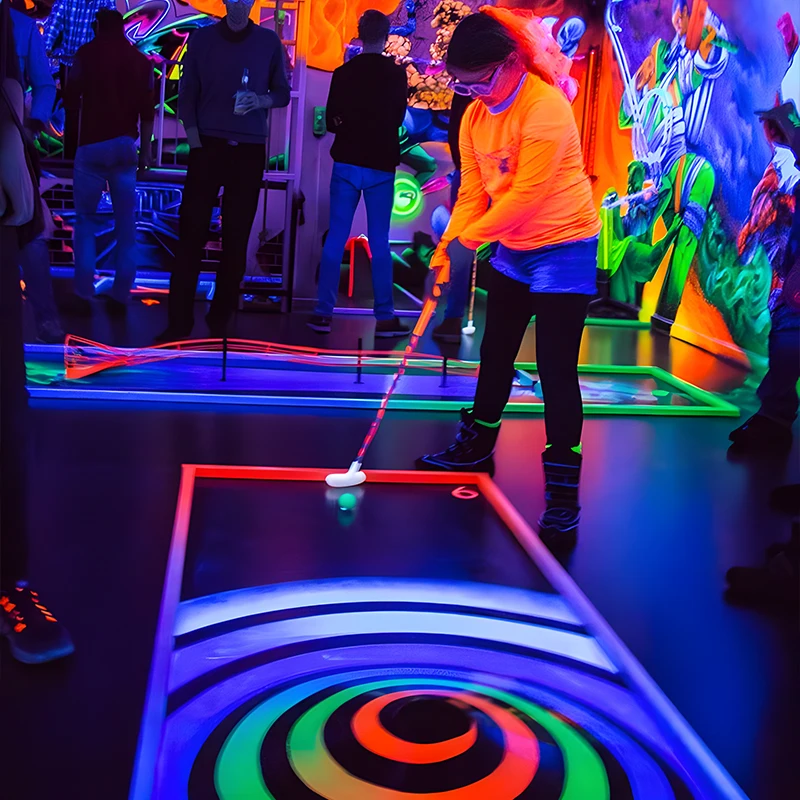 Interactive Projection Game Golf Sports Golf Simulator Portable SmartScreen Game Center Golf Simulator Impact Screen