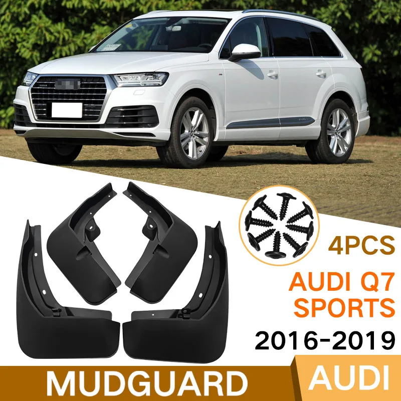 For Audi Q7 4M S Line Sport 2016 2017 2018 2019 Mudflaps Mud Flaps Mudguards Splash Guards Accessories 4pcs Mud Fender Guards
