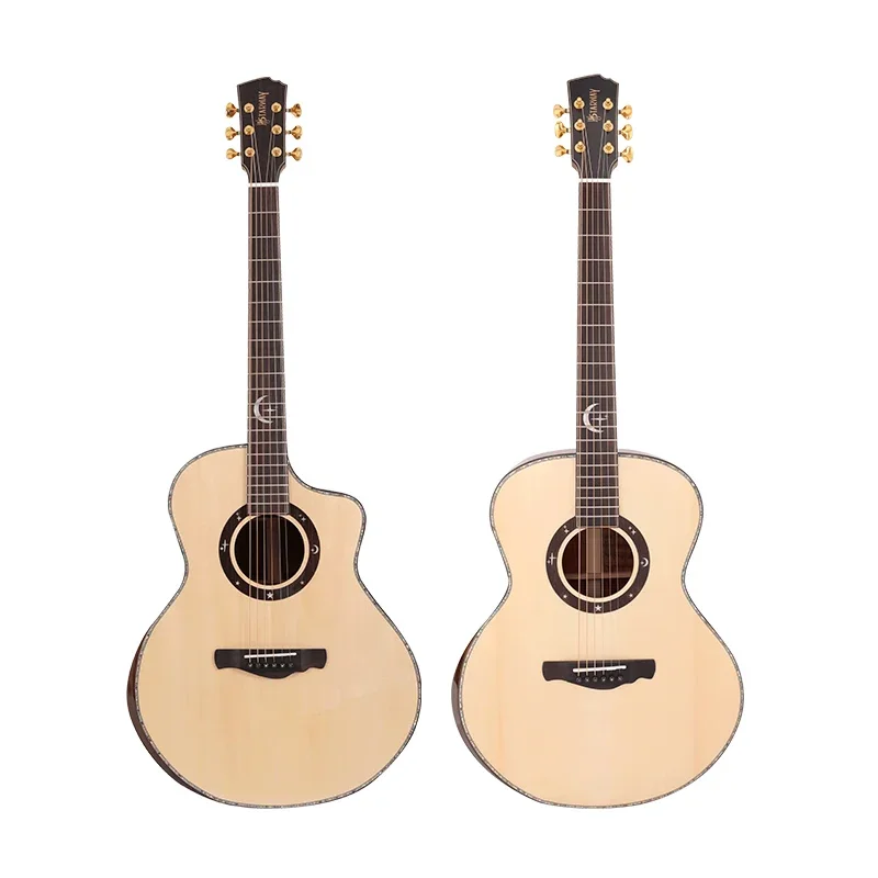 G65 OEM High End HandMade 41 Inch Wood Folk Acoustic Guitar Stringed Instrument for Professional Performance Practice