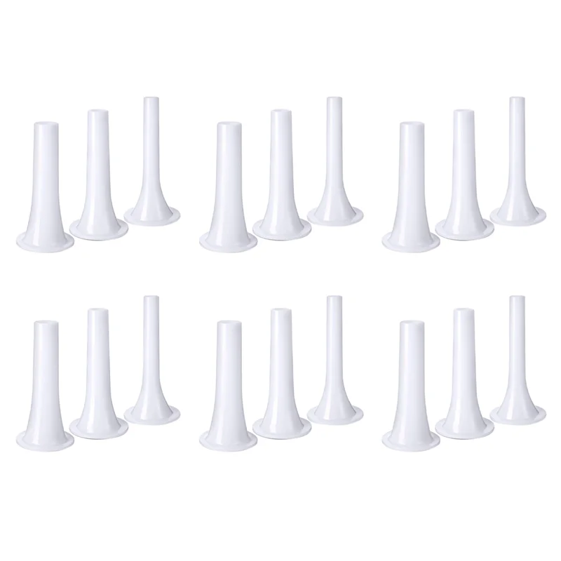 ABUL-18Pcs embutidoras de salchichas de plástico, embudos, herramienta de llenado de salchichas para tamaño 5, picadora de carne, picadora de alimentos, 1,5 Cm, 1,9 Cm, 2,3 Cm