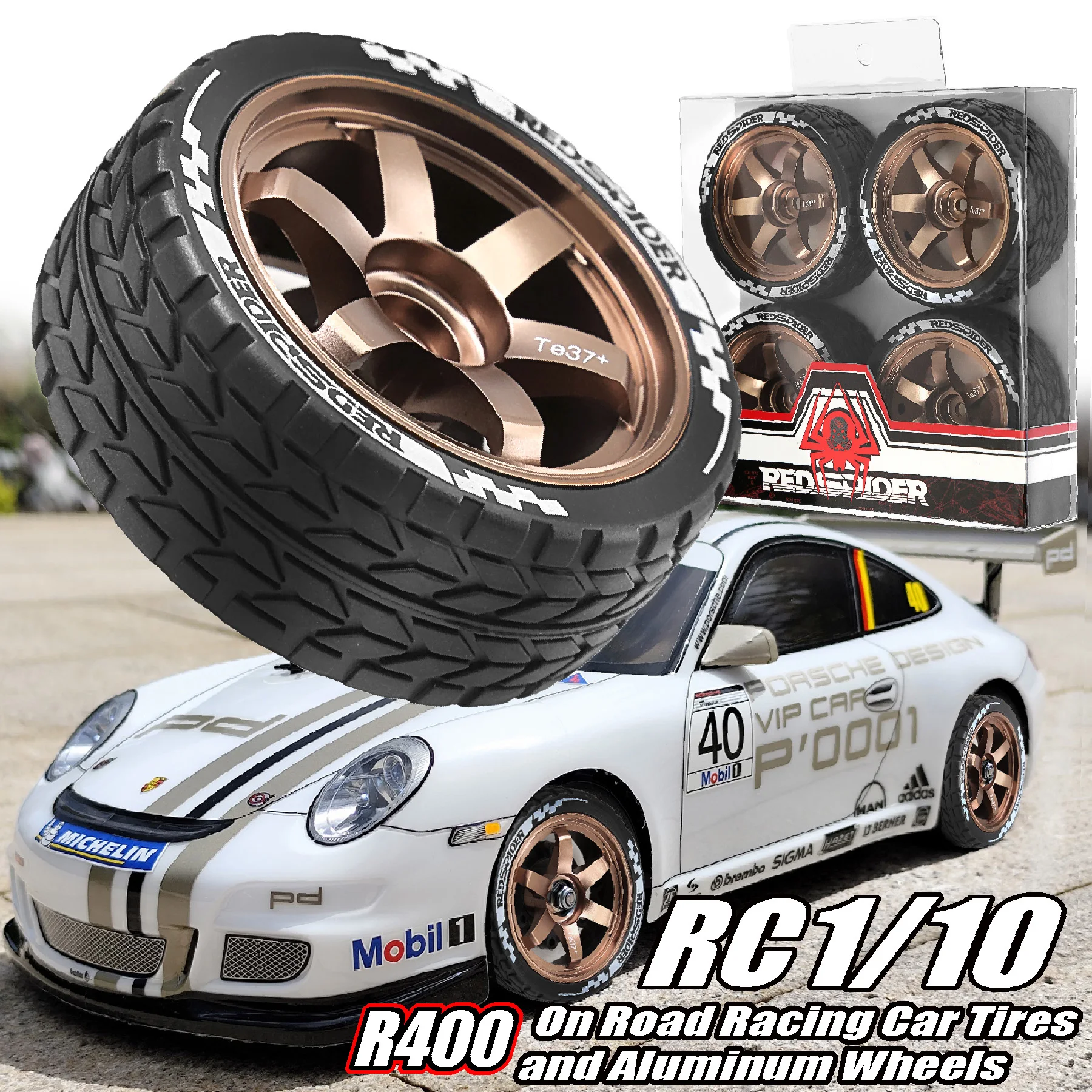 

4pcs Unlimited Drift Car Remote Control Pull Rally tire and Wheel Hub for 1/10 RC Car HSP Wltoys 144001 124018 124019 124017