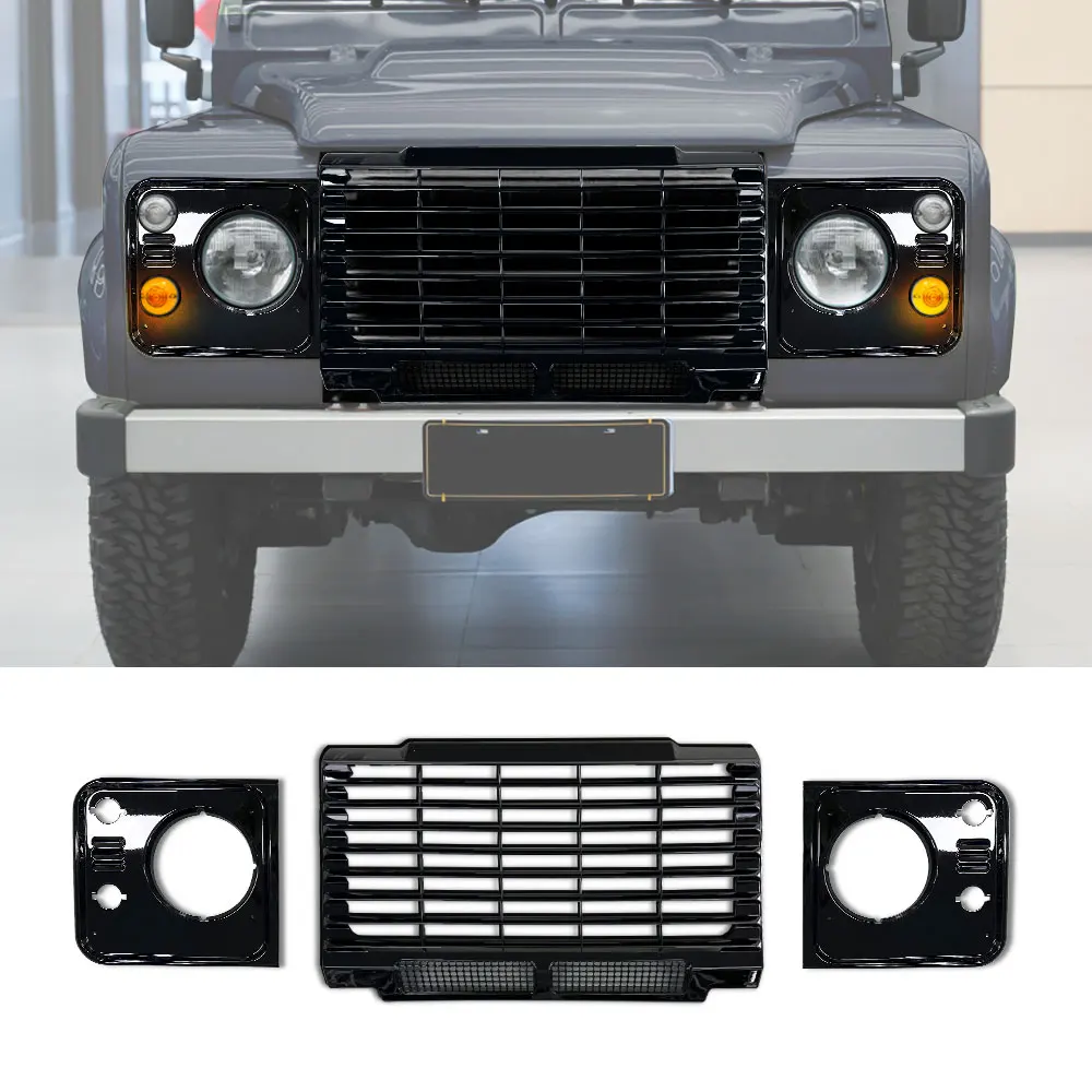 Auto Parts Car Styling Tuing Front Middle ABS Adventure Edition Style Grille For Land Rover Defender Vehicle