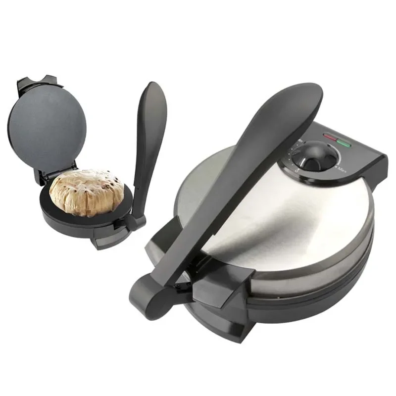 Stainless Steel Electric Non Stick Multi Purpose Press Roti Maker Machine For Home