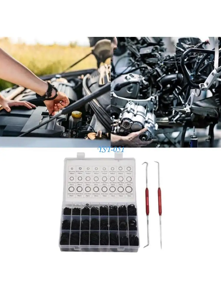 

E15A Rubber O Rings Assortment 1200pcs in Various Sizes for Tool Accessories