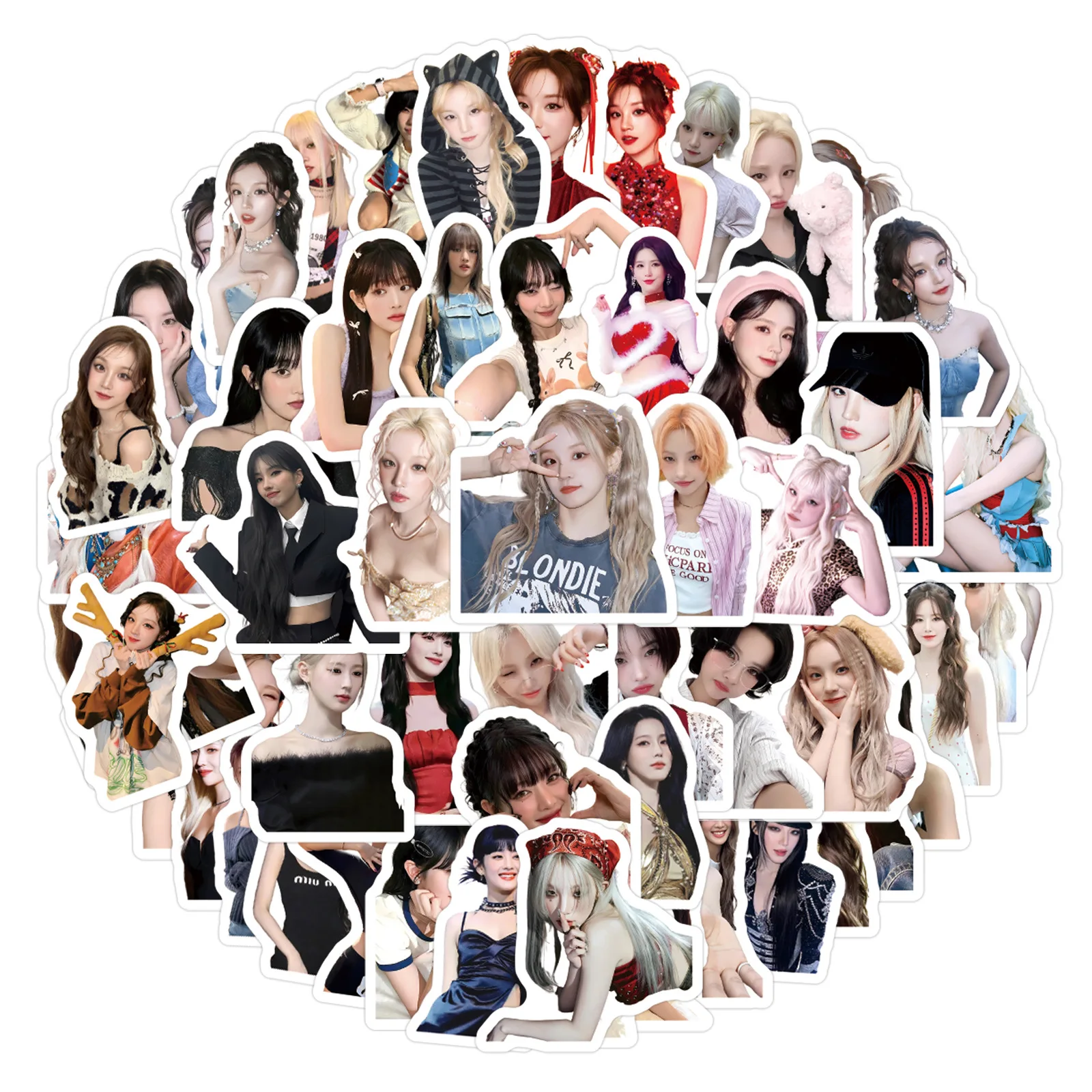 

10/30/50/100pcs Gidle Girl Group Stickers South Korean Girl Groups Decals Scrapbook Luggage Laptop Guitar Bike Sticker Fans Gift
