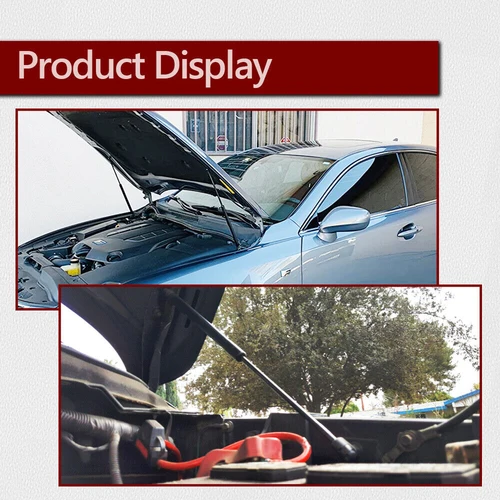 Imagen 2 del producto Soporte de elevación del capó del coche 55276321AB, amortiguador del capó del motor delantero, elevadores de resorte de Gas, compatible con Dodge Ram 1500, 2500, 3500