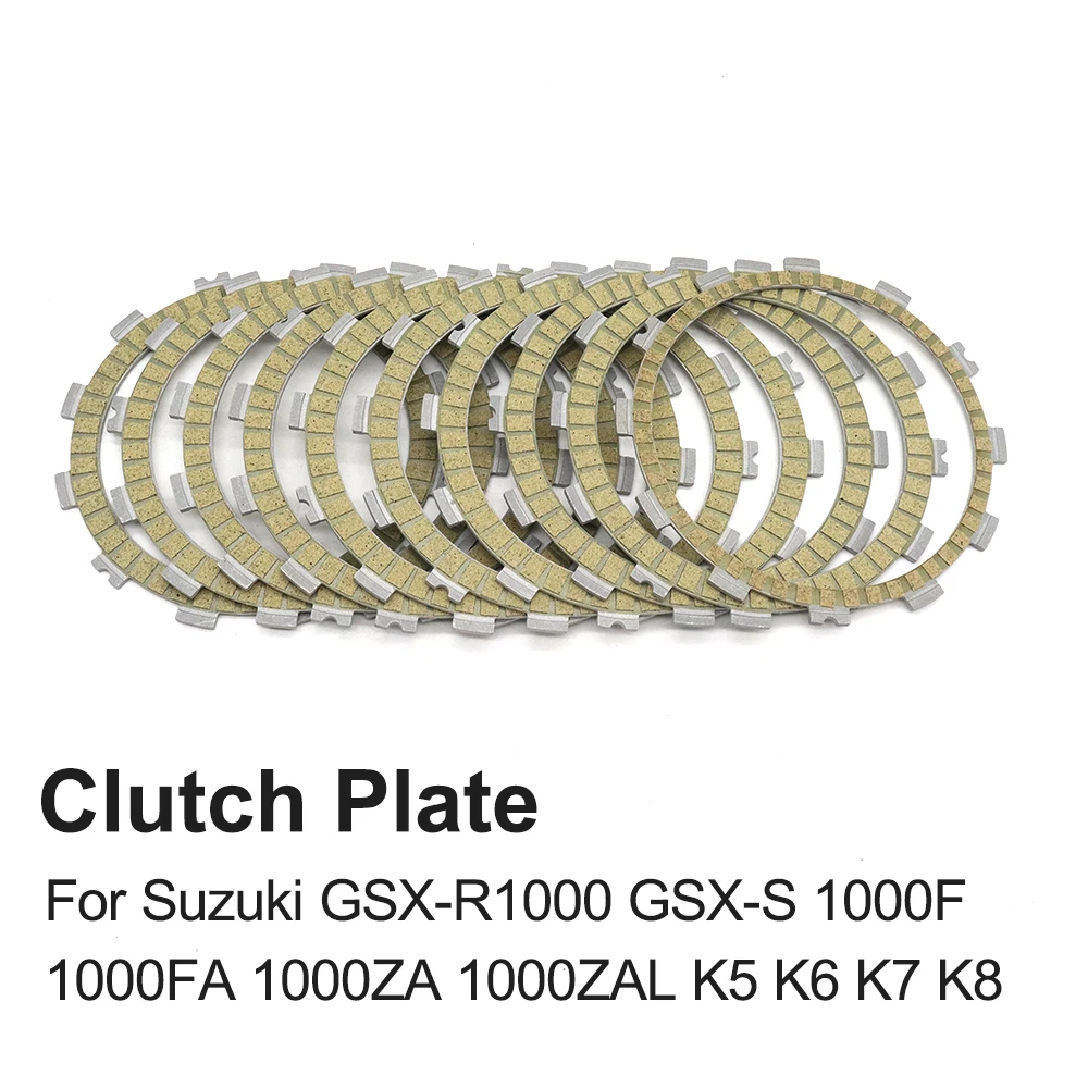 

For Suzuki GSX-R1000 GSX-S 1000F 1000FA 1000ZA 1000ZAL K5 K6 K7 K8 Motorcycle Clutch Friction Disc Plate Kit Accessories