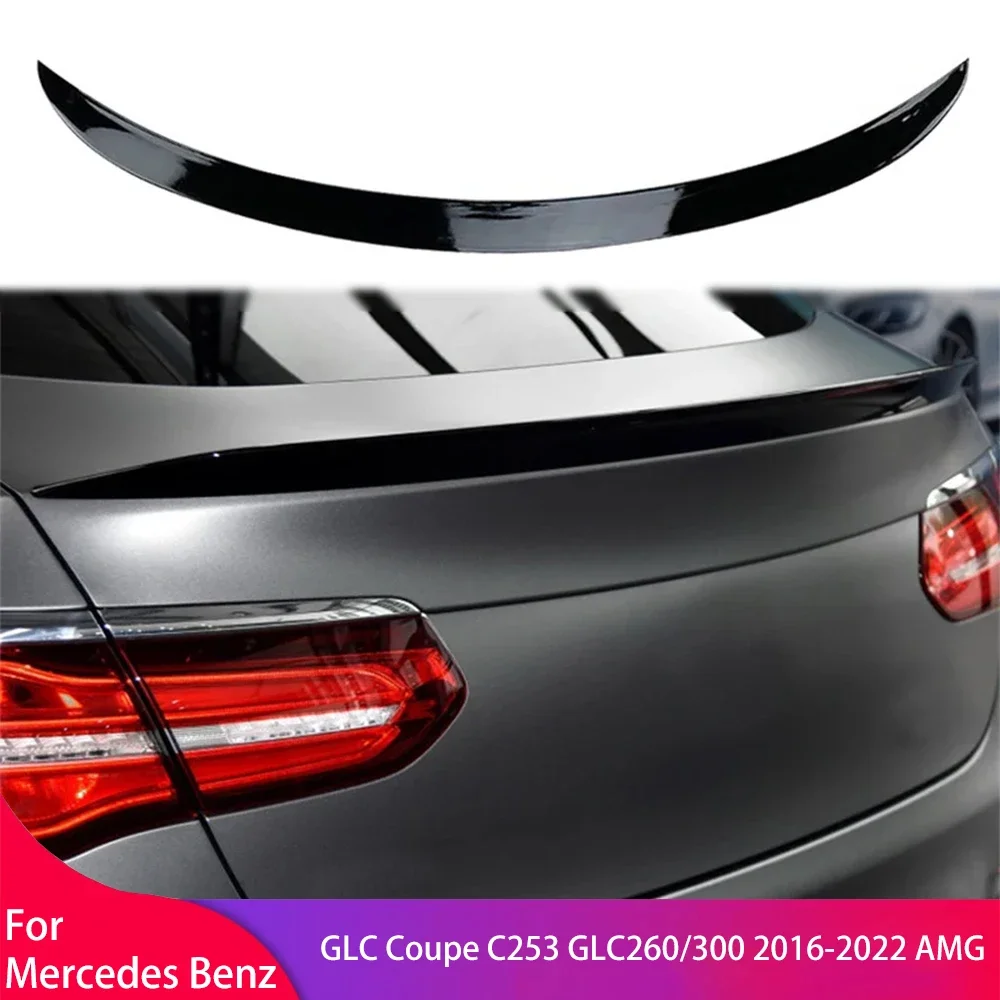 

Rear Trunk Lid Spoiler Wing for Mercedes Benz GLC Coupe C253 GLC260/300 2016-2022 AMG Tail Tailgate Splitter Lip Top Wing Lip
