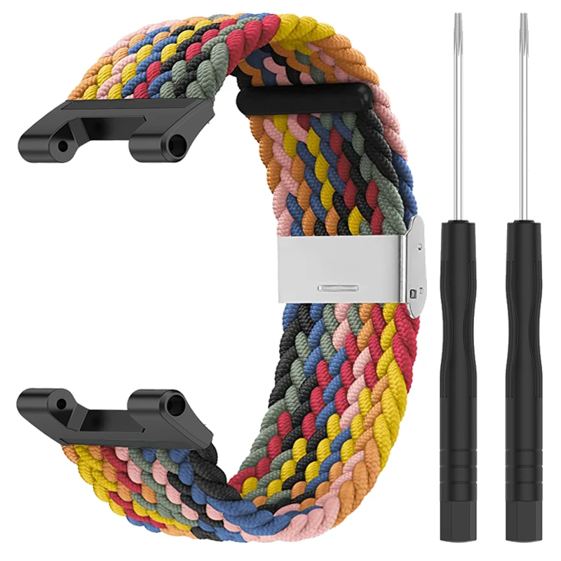 Elastic Braided Straps For Huami Amazfit T-Rex 2 Smart Watch Band Nylon Adjustable Bracelet For Xiaomi Amazfit T-Rex Pro Trex 2