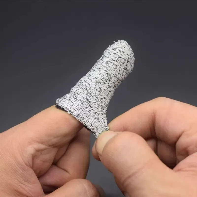 Cut-Proof Finger Sleeve Thick Wear-Resistant Anti-Slip Protective Thimble for Gardening Harvesting Carving Fishing Labor