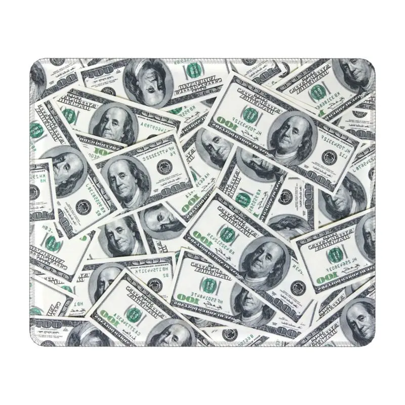 United States Money Dollar Bills Mouse Pad Custom Anti-Slip Rubber Base Gaming Mousepad Accessories Office Computer Desktop Mat