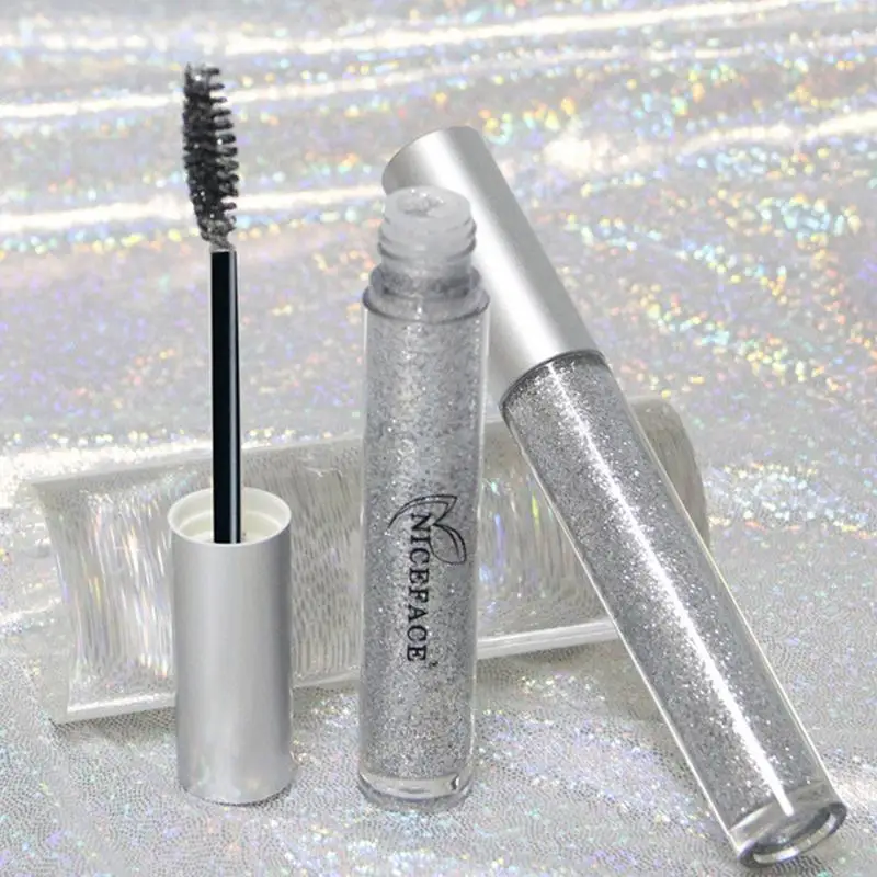 Nuovo Glitter Mascara Quick Dry Long Lasting Waterproof Curling Thick Shiny Eyelash Fashional Sexy Diamond Mascara per il trucco