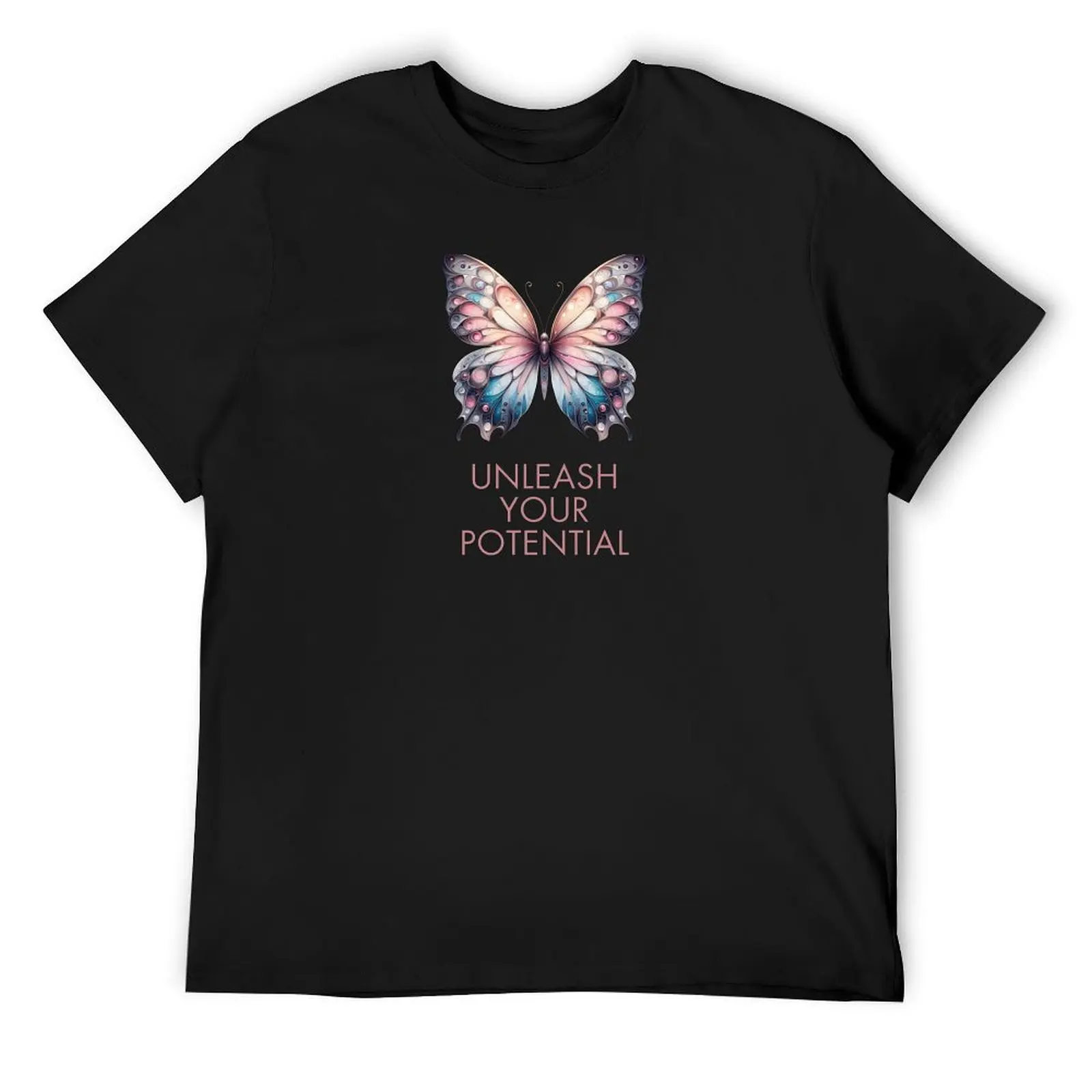 Butterfly - Wings of Potential T-Shirt cotton graphic tees Short sleeve tee graphic shirts mens graphic t-shirts big and tall