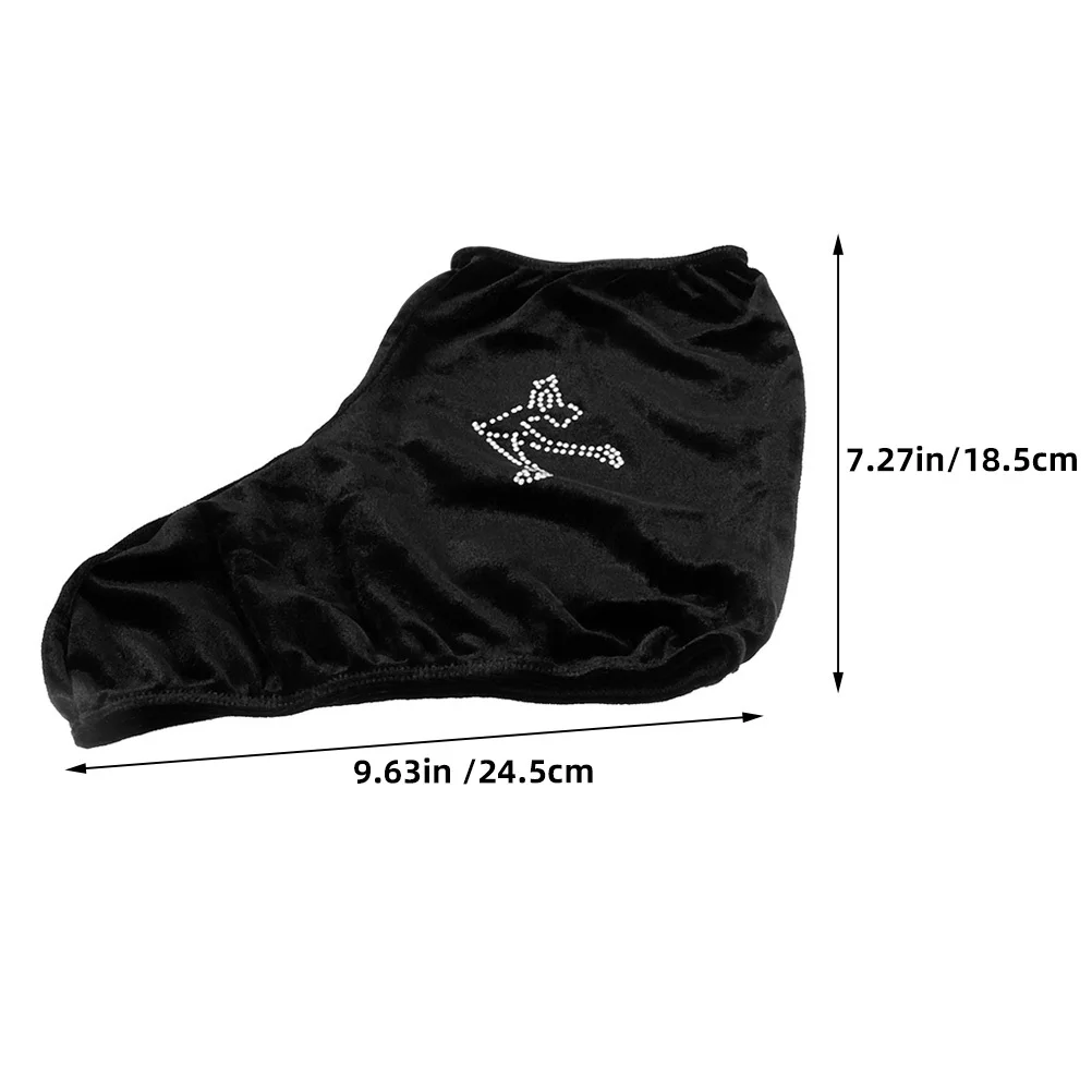 زوج واحد من أغطية الزلاجات المرنة المصنوعة من البوليستر لحماية ملحقات التزلج على الهوكي والتزلج على الجليد في الهواء الطلق للاستخدام الرياضي