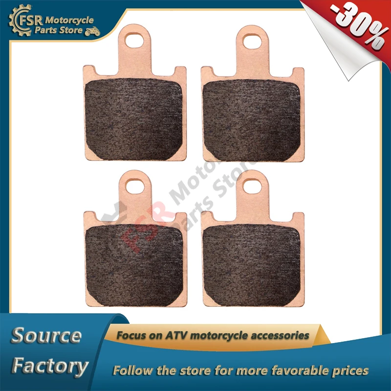 4PCS SEMI-METAL/COPPER-BASED SINTERED BRAKE PADS,FOR CFMOTO 250CL-C/CF250-12 2025,P/N:6KMV-0812A0