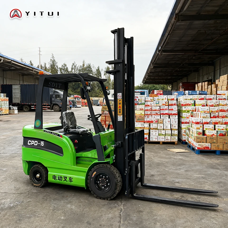 Factory Delivery Of High Quality Electric Forklift 1.5 Tons A Variety Of Accessories Low Price Electric Forklift Customized