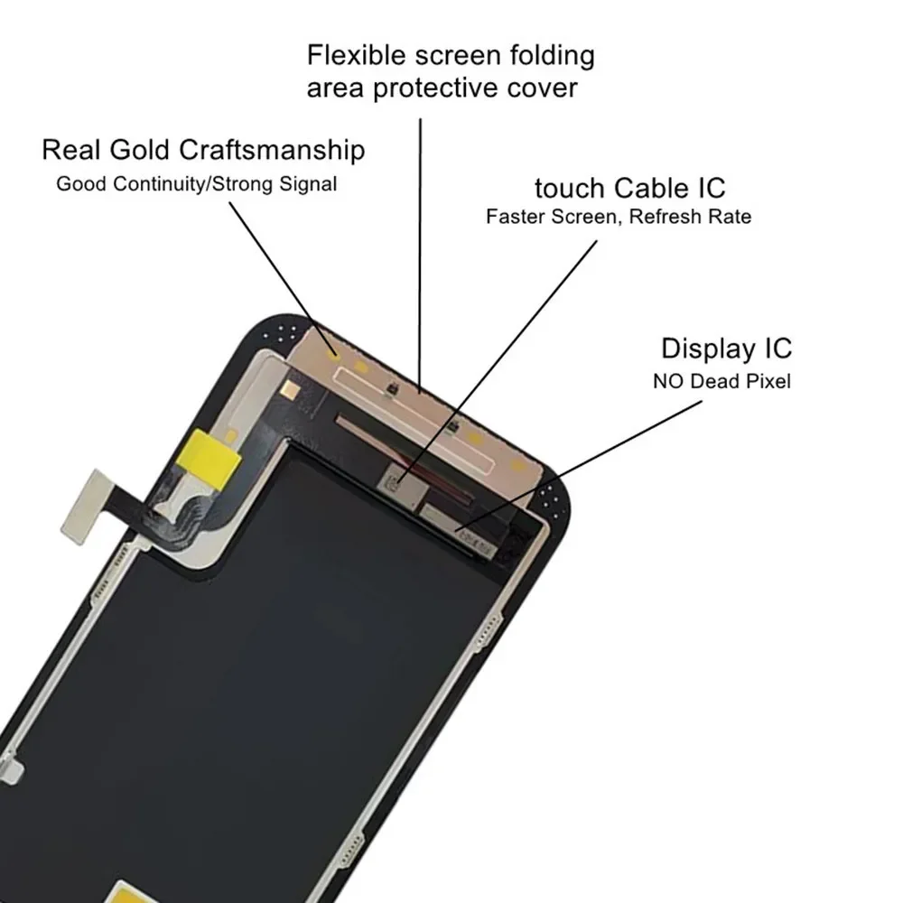 Wyświetlacz LCD dla iPhone 13 Pro Max 13Pro z ekranem dotykowym 3D dla iPhone 13 mini wymiana digitizera z ekranem dotykowym LCD