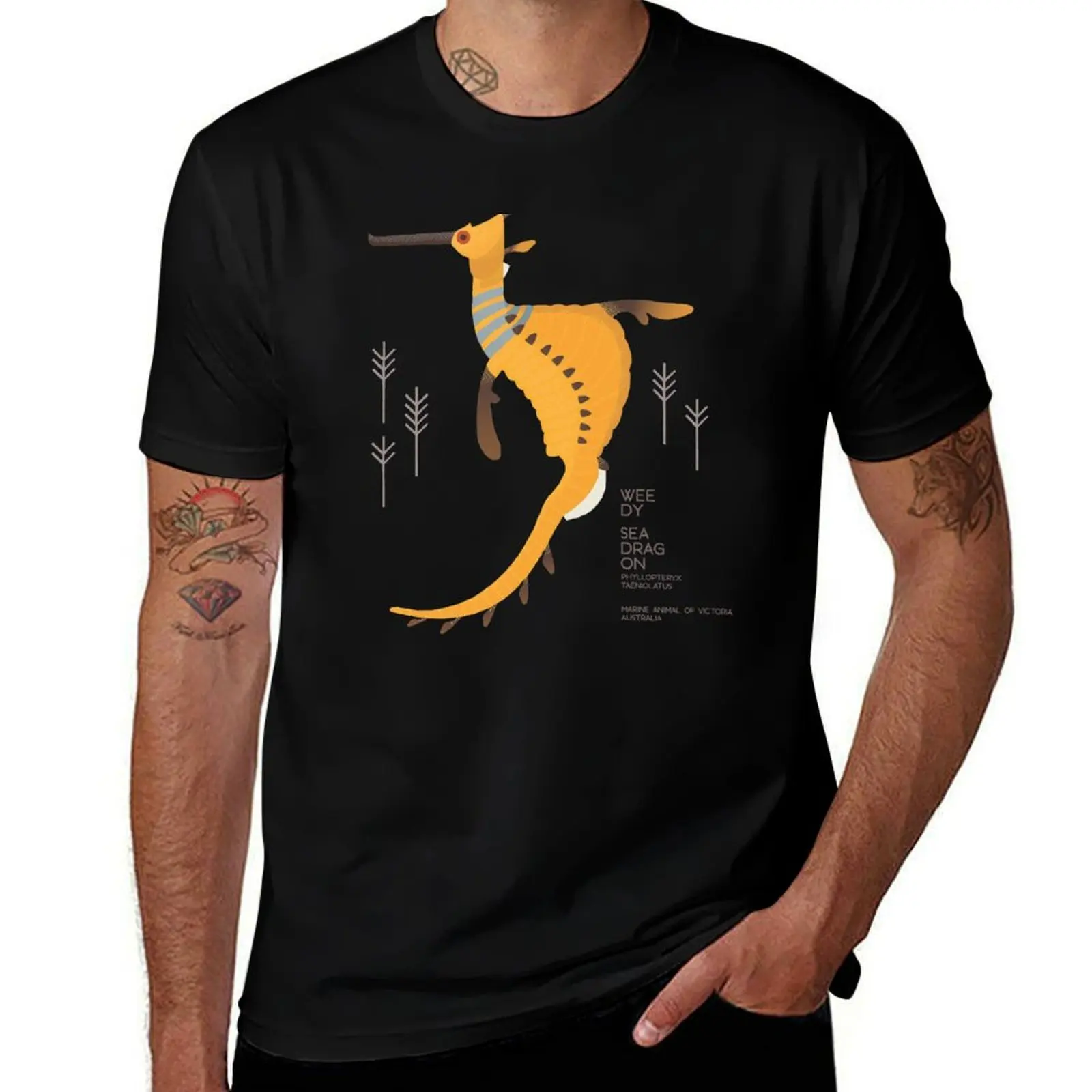 

Weedy Seadragon, Marine Animal of Victoria, Australia T-Shirt Comfortable Work Wear Tee