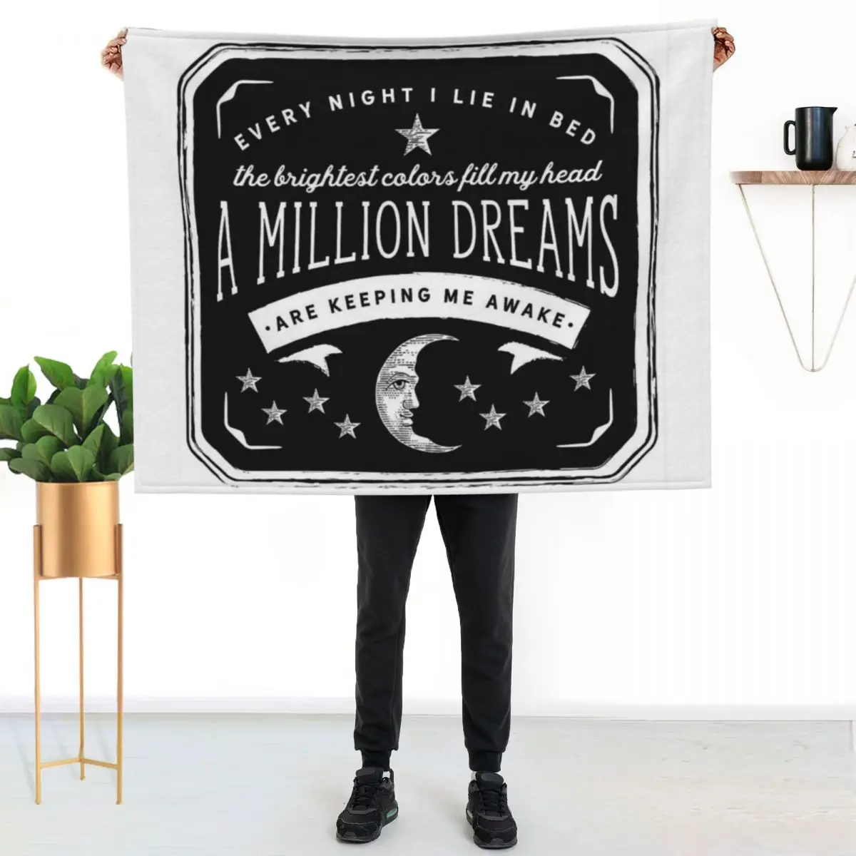 

A Million Dreams (The Greatest Showman) Throw Blanket Breathable Lightweight Blanket for Adults Kids