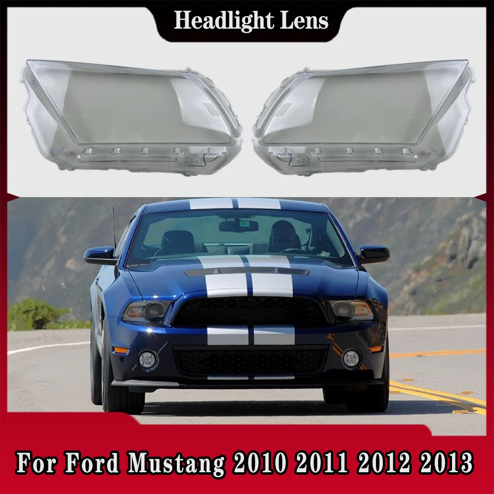 

Headlight Cover Headlamp Shell Transparent Lampshade Case Plexiglass Replace Original Lens For Ford Mustang 2018 2019 2020