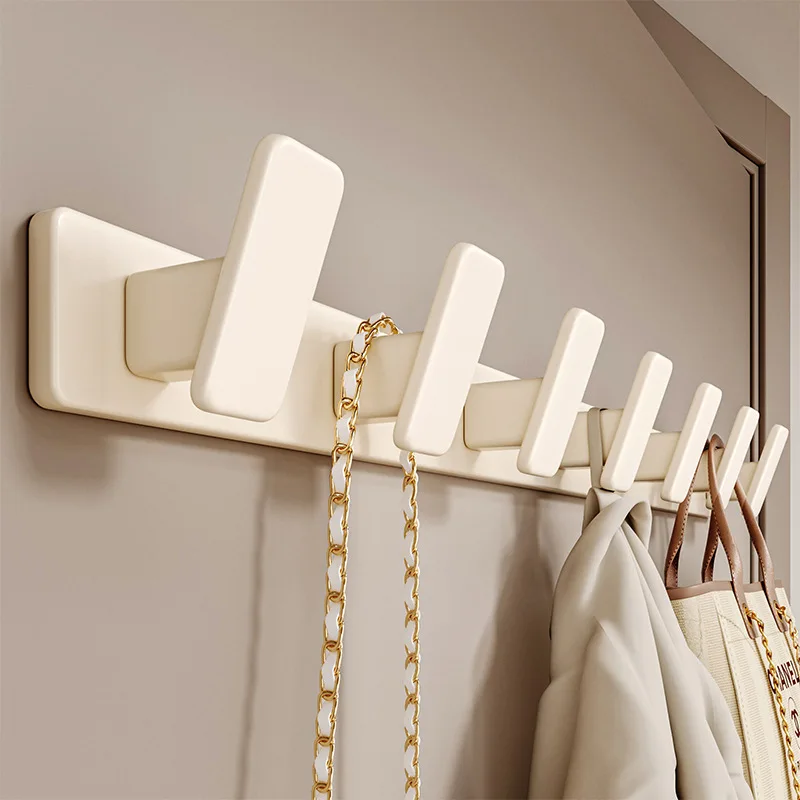 

Punch-free Clothes Hook Coat Hat Wall Hooks Key Hanger Holder Home Storage Room Racks Bathroom Organization Kitchen Accessories