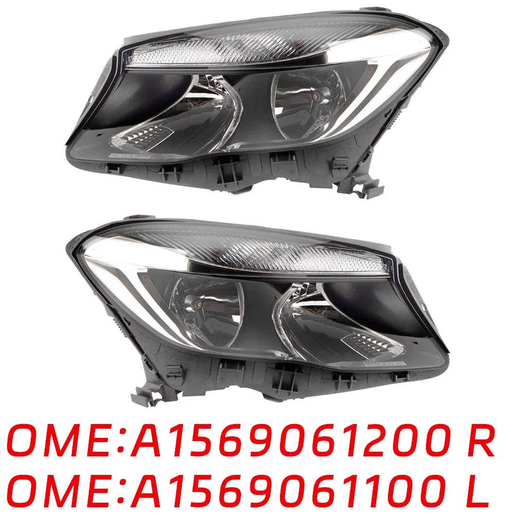 

Headlight Assembly Halogen Headlamp Suitable for Mercedes Benz GLA200 GLA25 W156 A1569061100 A1569061200 A1568200361 A1568200461