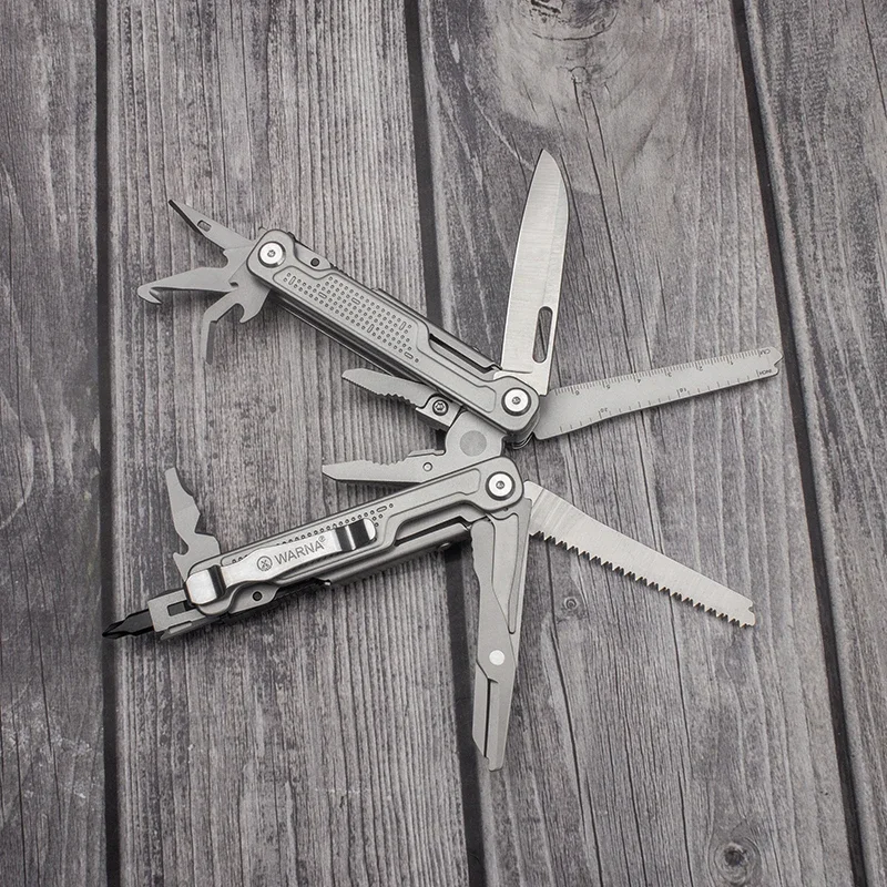 BHBT Tang Lipat Multifungsi Baru untuk Berkemah Luar Ruangan EDC Tang Alat Kombinasi Portabel dengan Klip Belakang Dapat Dilepas