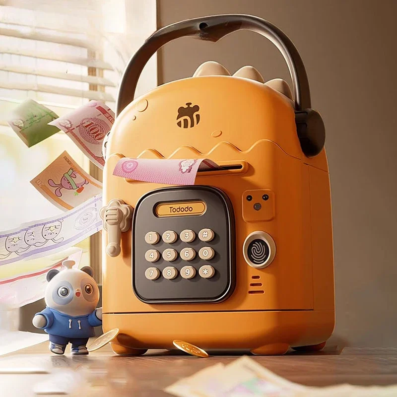 

%a Atm Deposit Piggy Bank Children Safe Magic Money Box Original Savings Period Challenge Mysterious Technology Box Money Safe