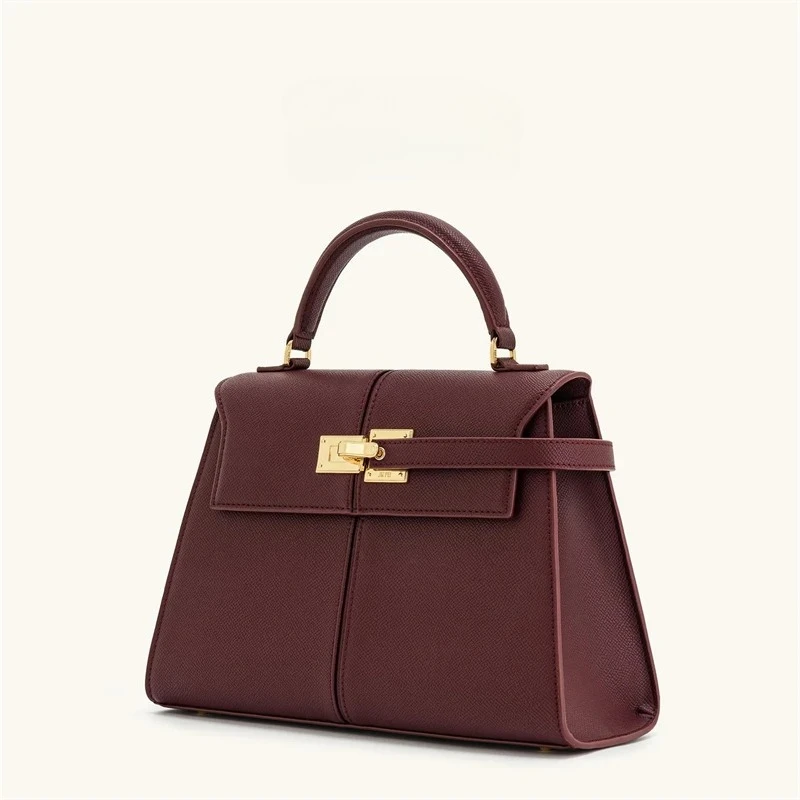 

2025 Hot Jw Grand Sac à Main Carré à Bandoulière pour Femme, Sac Haut de Gamme, Elise Designer Fashion, Bordeaux, Nouveau
