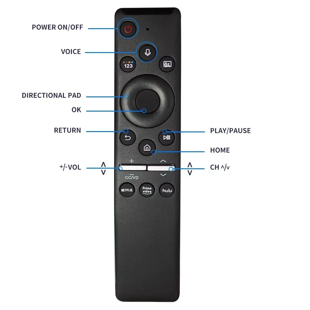 Replacement Voice Remote Control for Samsung Smart TV BN59-01312A Universal Remote with Voice Function UHD QLED LED LCD 4K 8K